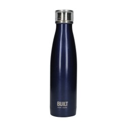 Built Double Walled Stainless Steel Water Bottle Midnight Blue-500ml 