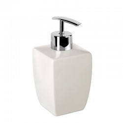 Tatay Thai Liquid Soap Dispenser, White and Silver