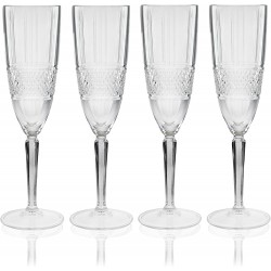 Maxwell & Williams Verona Set of Four Champagne Flutes 150ml 