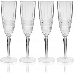 Maxwell & Williams Verona Set of Four Champagne Flutes 150ml 