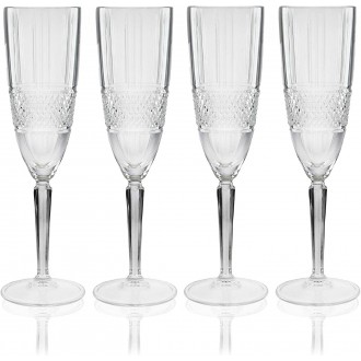 Maxwell & Williams Verona Set of Four Champagne Flutes 150ml 