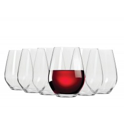 Maxwell & Williams Vino Set of 6 Stemless Red Wine Glasses 540ml 
