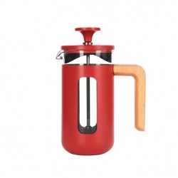 La Cafetière Pisa Latte Cafetiere, 8-Cup, Red, 1L 