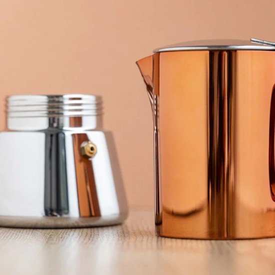 Shop quality La Cafetière Copper Stovetop Espresso Maker, 4-Cup, Stainless Steel, 300 ml in Kenya from vituzote.com Shop in-store or online and get countrywide delivery!