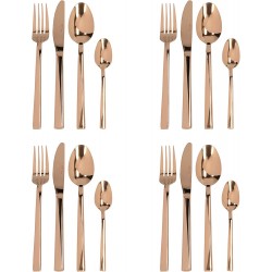 Mikasa Ciara Diseno 16 Piece Cutlery Set, Copper