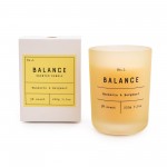 Candlelight Frosted Glass 'Balance' Candle Mandarin & Bergamot Scent 