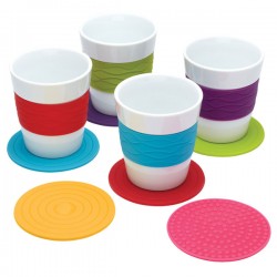 Colourworks Silicone Round Coaster - Assorted Colors - Sold per piece