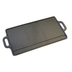 Kitchen Craft Deluxe Cast Iron Griddle, 45 cm - Black