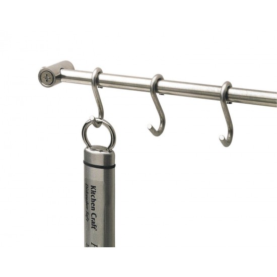 Kitchen Craft Stainless Steel Utensil 12 hook Hanging Rack - Silver - 52 cm, KCRACKDL Shop quality Kitchen Craft Stainless Steel Utensil 12 hook Hanging Rack - Silver - 52 cm in Kenya from vituzote.com Shop in-store or online and get countrywide delivery!
