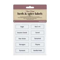 Kitchen Craft Home Made Vinyl Herb and Spice Labels - Pack of 50