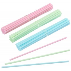 Sweetly Does It Plastic Coloured Cake Pop Sticks, Pack of 60, Pink/ Blue/ Green, 15 cm 