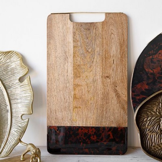 Shop quality Artesa Rectangular Serving Board with Tortoise Shell Resin Edge in Kenya from vituzote.com Shop in-store or online and get countrywide delivery!