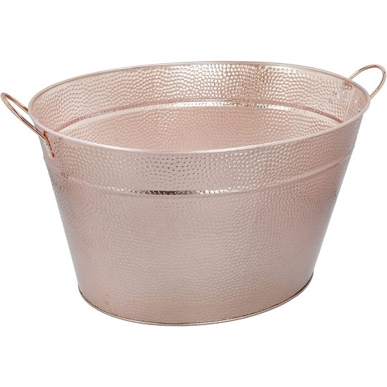 BarCraft Hammered Champagne Pail with Copper Finish