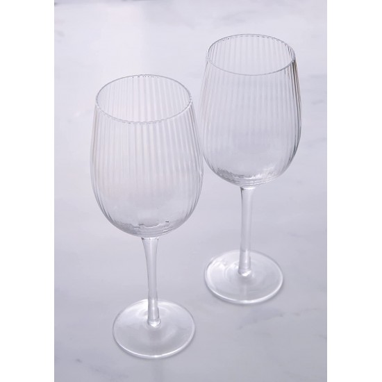 BarCraft Ribbed Wine Glasses, Set of 2 Large Patterned Glasses in Gift Box, 450ml, BCWW2PCRIDG Shop quality BarCraft Ribbed Wine Glasses, Set of 2 Large Patterned Glasses in Gift Box, 450ml in Kenya from vituzote.com Shop in-store or online and get countrywide delivery!