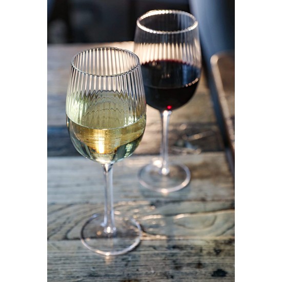 BarCraft Ribbed Wine Glasses, Set of 2 Large Patterned Glasses in Gift Box, 450ml, BCWW2PCRIDG Shop quality BarCraft Ribbed Wine Glasses, Set of 2 Large Patterned Glasses in Gift Box, 450ml in Kenya from vituzote.com Shop in-store or online and get countrywide delivery!