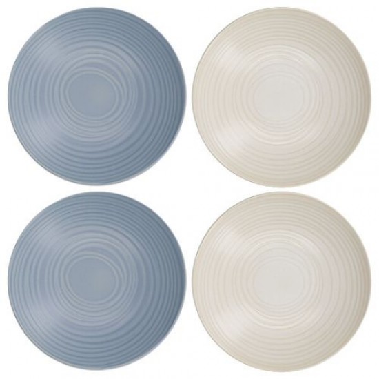 Shop quality Kitchen Craft Pasta Bowls Set of 4 in Gift Box, Lead-Free Glazed Stoneware, Blue / Cream, 22cm in Kenya from vituzote.com Shop in-store or online and get countrywide delivery!