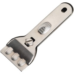 Kitchen Craft Stainless Steel Ceramic Hob Scraper, Blister Packed