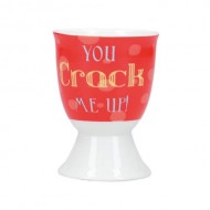 Kitchen Craft Porcelain 'You crack me up' Egg Cup