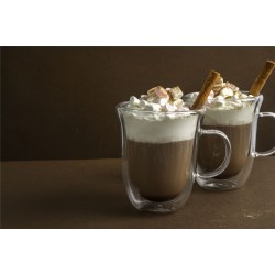 La Cafetière Double Walled Hot Chocolate Mug Set, 350ml each