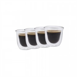 La Cafetière Double Walled Espresso 4-Cup Set, 113 ml