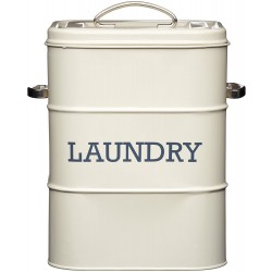 Living Nostalgia Antique Cream Laundry Tin 1kg, Cream