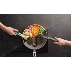MasterClass Stainless Steel Colour-Coded Buffet Tongs - Black