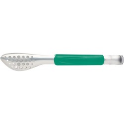 MasterClass Stainless Steel Colour-Coded Buffet Tongs - Green