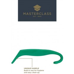 MasterClass Stainless Steel Colour-Coded Buffet Salad Fork - Green