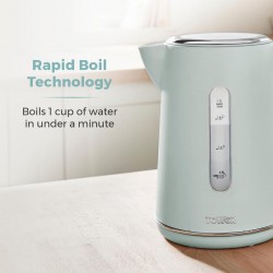Tower Scandi Rapid Boil Kettle with Rapid Boil, 1.7 Litre, Green