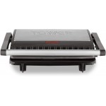 Tower Panini Grill Cerastone Stainless Steel, 750 Watts