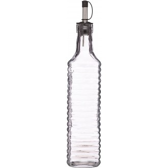 World of Flavors Italian Ridged Glass Oil Drizzler, 550ml