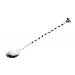 BarCraft 28 cm Luxe Lounge Stainless Steel Cocktail Mixing Spoon