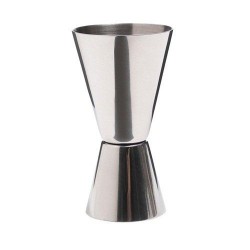 BarCraft Stainless Steel Dual Measure Spirit Measuring Cup ( single (25ml) and double (50ml) unit)