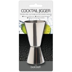 BarCraft Stainless Steel Dual Measure Spirit Measuring Cup