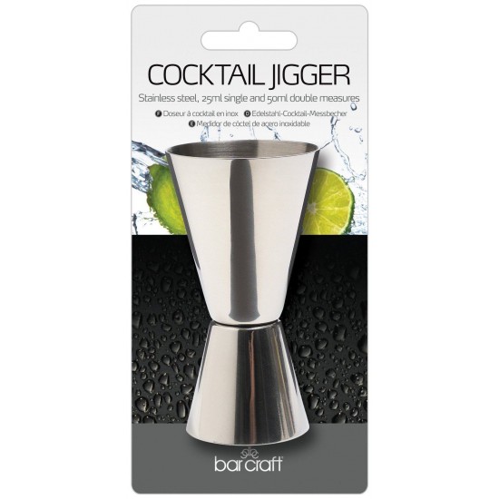 Shop quality BarCraft Stainless Steel Dual Measure Spirit Measuring Cup ( single (25ml) and double (50ml) unit) in Kenya from vituzote.com Shop in-store or online and get countrywide delivery!