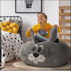 Ariika Cheeky Bunny Fur Indoor Childrens Bean Bag