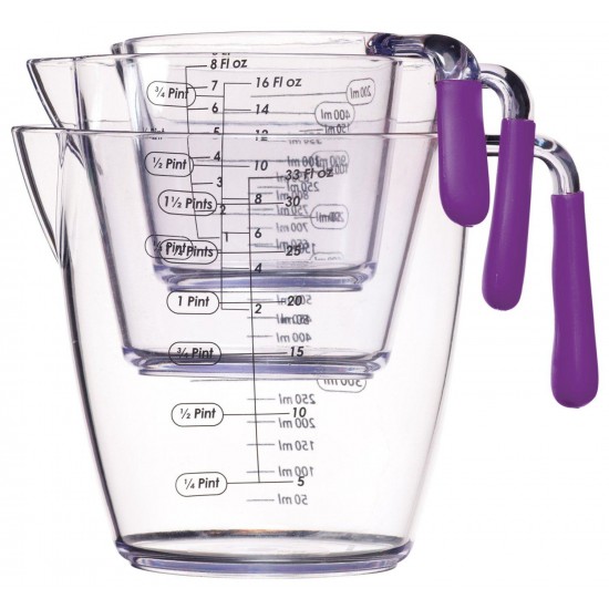 Shop quality Colourworks 3 Piece Measuring Jug Set - 200ml/400ml/900ml, Purple in Kenya from vituzote.com Shop in-store or online and get countrywide delivery!