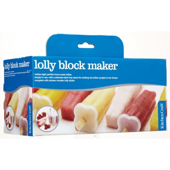 Kitchen Craft Deluxe Ice Lolly Makers, Set of 8 + 16 Sticks, KCLOLLYBLOCK Shop quality Kitchen Craft Deluxe Ice Lolly Makers, Set of 8 + 16 Sticks in Kenya from vituzote.com Shop in-store or online and get countrywide delivery!