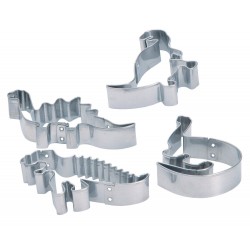 Kitchen Craft Dinosaur Cookie Cutters- set of four