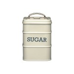 Kitchen Craft Living Nostalgia Metal Sugar Canister, 11 x 17 cm - Antique Cream