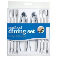 Kitchen Craft Stainless Steel Seafood Forks Set of Four 