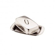 Kitchen Craft Stainless Steel Covered Butter Dish