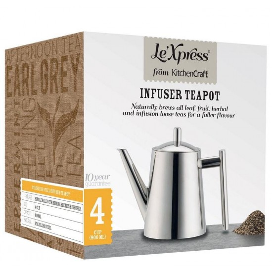 Shop quality Le Xpress Stainless Steel Infuser Teapot, Silver,  800 ml in Kenya from vituzote.com Shop in-store or get countrywide delivery!
