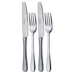 Master Class Dinner Knives and Forks (4-Piece Set)