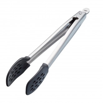 Master Class Nylon-Headed Metal Kitchen Tongs, 28 cm
