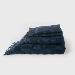 Ariika Granada Singles Bundle Towel, Navy Blue ( 100% Giza Egyptian Cotton)
