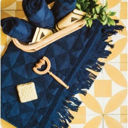 Ariika Granada Move-in Bundle Towels, Navy Blue ( 100% Giza Egyptian Cotton)