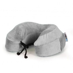 Ariika High Neck Memory Foam Travel Pillow, Grey
