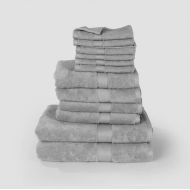 Ariika Sienna Move-in Bundle Egyptian cotton Towel, Sage Gray( 100% Giza Egyptian Cotton)