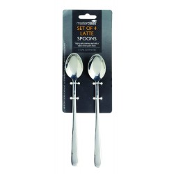 Master Class Stainless Steel Latte Spoons, 19.5 cm (Set of 4)